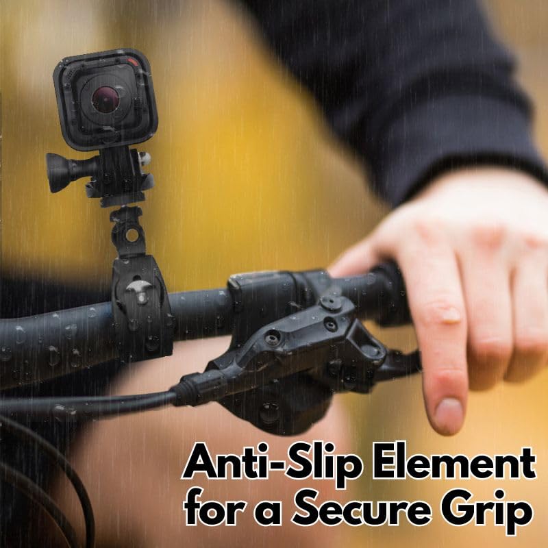 GRIFITI Nootle Quick Release Pipe Clamp 1/4 20 Thread Camera & Nootle Mount for Tripod Music Microphone Pole Stands Any Pipe Bar 1.5 in Handlebar Motorcycles Bike Mount Threaded Ball Bracket Clamps - Image 3